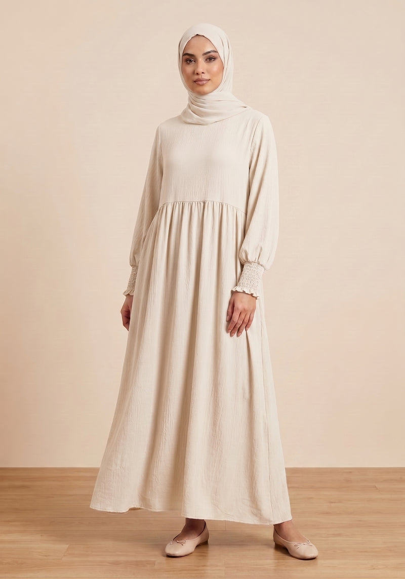 PLAIN CHIFFON LONG DRESS