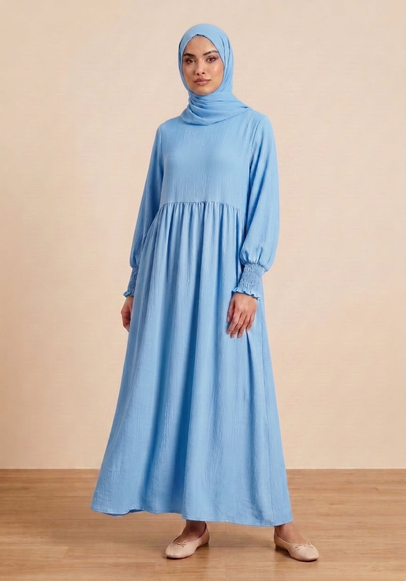 PLAIN CHIFFON LONG DRESS