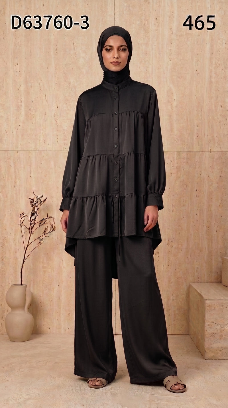 PLAIN CHIFFON CORD SET