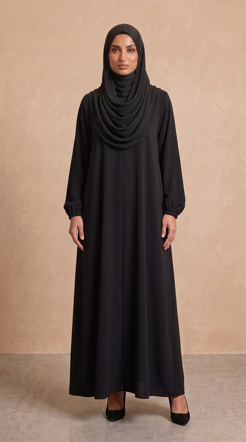 Plain Black Abaya